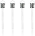 4 Pack Solar Hanging Lights, Outdoor Solar Transparent Small Tube Light, Hanging