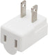 Polarized 2-Prong L Type Adapter, Vertical Right Angled AC Adapter, NEMA 1-15P USA Outlet Saver