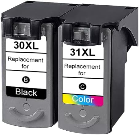 High Pages Remanufactured for Canon PG-30 and CL-31 Ink Cartridge Replacement for Canon Printers (1 Black 1 Color)