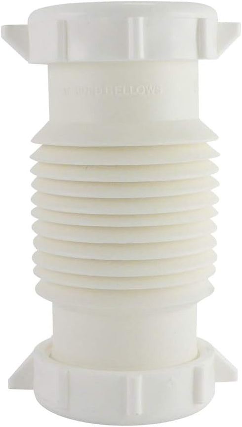 Plumb Pak PP812-15 Flex 'N Fix Extension Coupling, 1-1/2" or 1-1/4" Inlet, 1.5 Inch, White