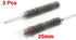 uxcell 17cm Long, 25mm Diameter Stainless Steel Wire Tube Cleaning Brush, 3 Pcs