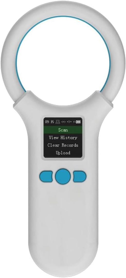 Rabitpos 1.44'' 500 Pet Microchip Scanner, Bluetooth Animal Tags Reader with TFT Display Screen, Handheld Rechargeable