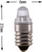 10pcs E10 Miniature Flashlight LED Bulbs, 3 Volt Replacement, Cool White 3V