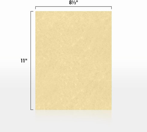 LUXPaper 8.5" x 11" Cardstock, Gold Parchment, 65lb. Cover, 50 Qty