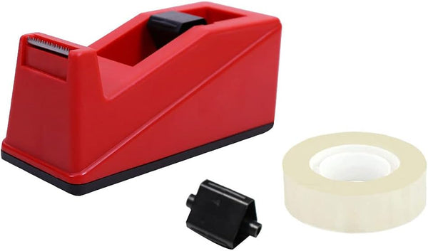 Classic Desktop Tape Dispenser, 1" Core, Non-Skid Base, with 1 Premium Roll Invisible Clear Tape for Office