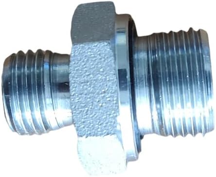 2Pcs 14H to 18ED Fitting Adapters for Excavator Hydraulic Hose Pipe Thread Connector