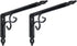 Luxshiny 2pcs Heavy Duty Iron Angle Wall Brackets Shelf Support for DIY