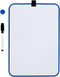 JAM PAPER Magnetic Dry Erase Foam Boards 8 x 12 with Black Board Marker, Blue Border, Sold Individually