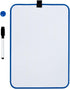 JAM PAPER Magnetic Dry Erase Foam Boards 8 x 12 with Black Board Marker, Blue Border, Sold Individually