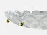 Generic 3.8 0.8 8 0.9" x with Gold Pins Crystal Glass Chandelier Bobeche Center Hole