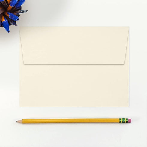 LUXPaper A7 Invitation Envelopes, Peel & Press, 5 1/4" x 7 1/4", Natural, 80lb Text, 50 Qty