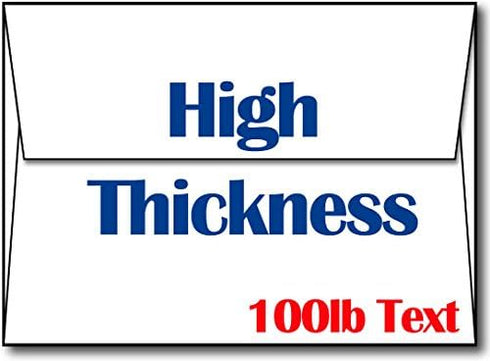 Ultra Thick White A7 Envelopes - Sturdy, Durable, Heavyweight Envelopes for Invitations & Greeting Cards (50 Envelopes) by Desktop Publishing Supplies