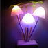 Tuelaly Cute Night Light, 1PC US EU Plug Adapter LED Night Lamp Discolor