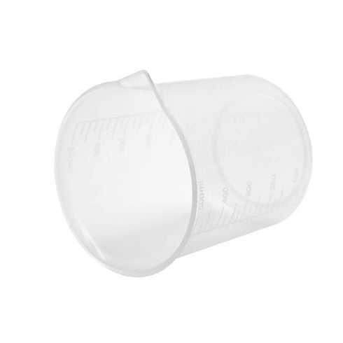 Sscon 3Pcs 500ml Lab Graduated Beakers, Transparent Plastic Measuring Cups for Laboratory Kitchen