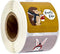Woodland Animals Christmas Stickers / 250 Labels / 1.5" x 1.5" Square Envelope Seals / 6 Festive Designs / Made in The