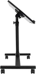 Volowoo 23.22" 13.38" (25.2-38.19)") Mobile Stand Up Desk, Adjustable Laptop Desk with Wheels Flat Surface Computer