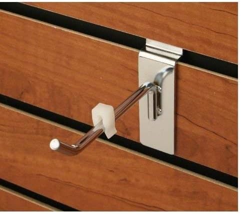 Peg Hook Stoppers - Inventory Control Clips, 100 Pack to Keep Merchandise on Hooks