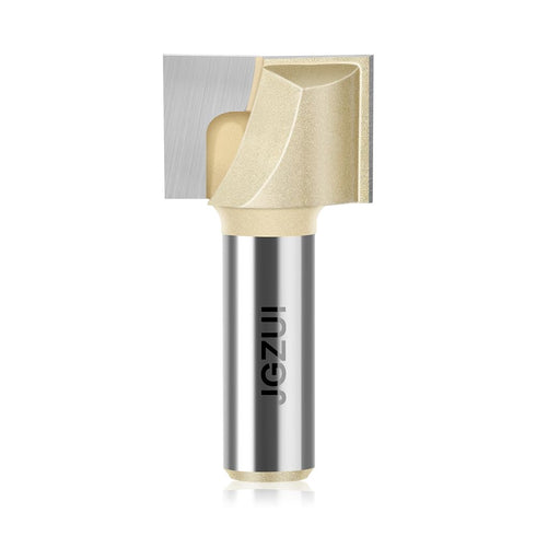 JGZUI 1/2inch 1-1/8"" (1/2inch 1-1/8"" Shank Router Bits, Diameter, Carbide Tipped Cleaning Bottom Bit for Surface