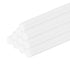 uxcell 10 Pcs White Plastic Rods, 5 x 250mm ABS Styrene Round Solid Bar for DIY Model Building