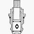 Danco 17323B 3J-2H/C Stem, Metal, Brass, for Use with NIBCO Model Faucets