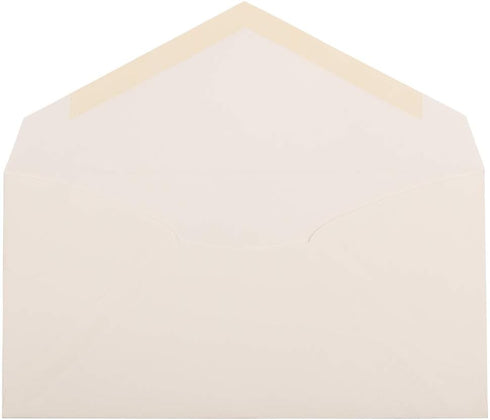 JAM PAPER Monarch Strathmore Invitation Envelopes, 3 7/8 x 7 1/2 - Natural White Wove, 50/Pack