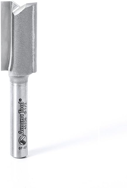 Amana Tool 45226 Carbide Tipped Straight Plunge, High Production, 1/2 Dia x 1"