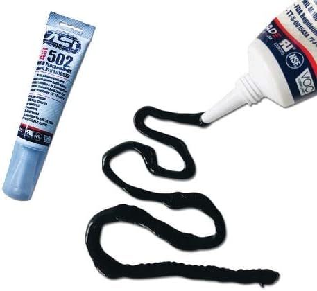 Silicone Sealant, 100% RTV, 2.8 oz Squeeze Tube, Black