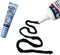 Silicone Sealant, 100% RTV, 2.8 oz Squeeze Tube, Black