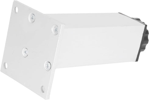 4Pcs 120mm Adjustable Square Cabinet Legs, Aluminum Alloy with Rotating Knob for Height Adjustment, for Cabinet Shelf
