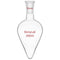 Stonylab Recovery Flask, Heavy Wall Single Neck Borosilicate Glass Rotary Evaporator Flask, 250 ml Pear-Shaped