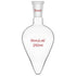 Stonylab Recovery Flask, Heavy Wall Single Neck Borosilicate Glass Rotary Evaporator Flask, 250 ml Pear-Shaped