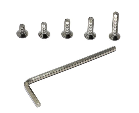 iexcell 250 Pcs M3 x 6/8/10/12/16 Stainless Steel 304 Hex Socket Flat Head Cap Screws Assortment Kit
