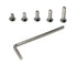 iexcell 250 Pcs M3 x 6/8/10/12/16 Stainless Steel 304 Hex Socket Flat Head Cap Screws Assortment Kit