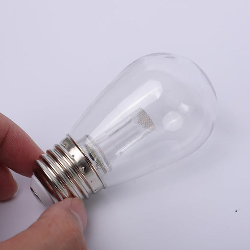 S14 4Pcs 12V 1W Luces para Patio,Guide Pillar LED String Lights Outdoor Waterproof PET Garden Christmas Atmosphere