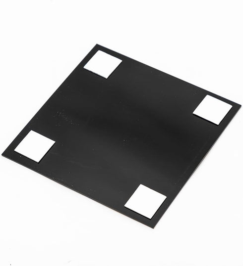 Signs ByLITA Square Classy Please Watch Your Step Sign | Safety Sign with Easy Installation (Black Gold)