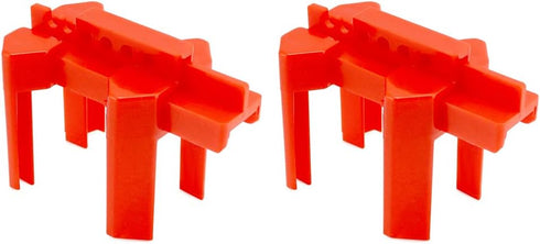 10 Pack 1/2"-2-1/2" QWORK Small Ball Valve Lockout, Adjustable Ball Valve Lockout Device, for Outside Pipe Diameter
