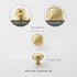 SANCHAKOU 2Pcs Cabinet Knobs Pulls Brass Cabinet Wine Cabinet Drawer Handle Bedside Table Wardrobe Door Handle Round