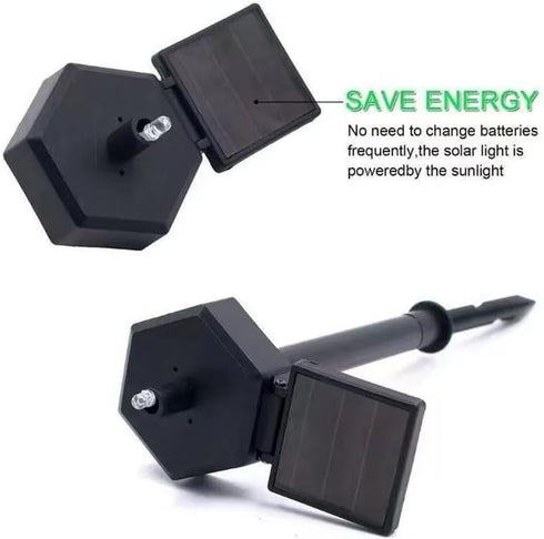 LED Solar Grey Owl Light, Outdoor Cute Animal Courtyard Decorative Light, Dusk to Dawn Waterproof Garden Light.