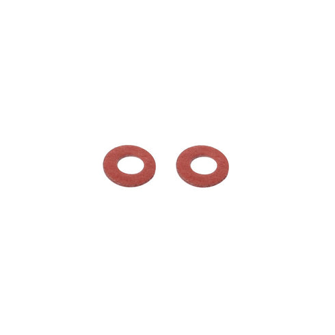 uxcell 2mmx4mmx0.5mm Fiber Motherboard Insulating Washers Spacer, Red, Pack of 100
