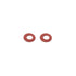 uxcell 2mmx4mmx0.5mm Fiber Motherboard Insulating Washers Spacer, Red, Pack of 100