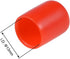 uxcell 50pcs Rubber End Caps, 1/2-inch(13mm) ID Vinyl Round Tube Bolt Cap Cover, Red