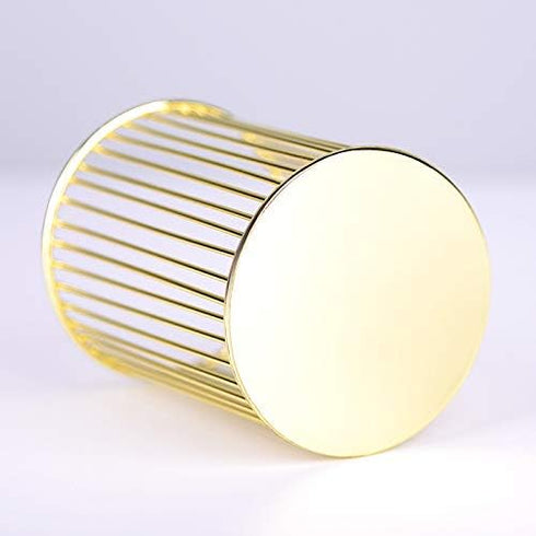 Gold Metal Pen Holder for Desk, Makeup Brushes Cup, Pencil Holders, Office & Home Organizer