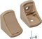 Generic (Pack of 20 pcs) Beige Shelf Brackets 0.94" x 0.94" x 0.78"