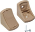 Generic (Pack of 20 pcs) Beige Shelf Brackets 0.94" x 0.94" x 0.78"