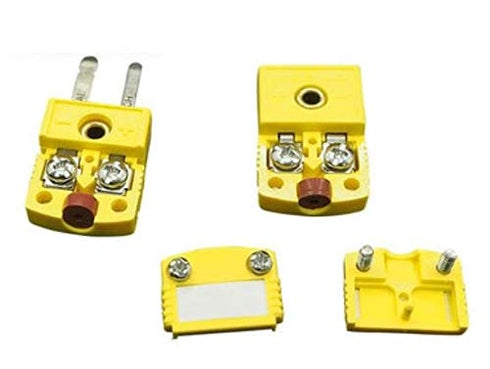 10pc Mini K-Type Thermocouple Wire Connector - Male Plug