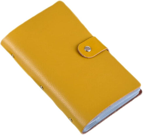 boshiho Leather Business Card Case Book Style, 90 Count Name ID Card Holder, Credit Card Holder