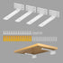 Alise Floating Shelf Brackets White,4 Pcs L Brackets for Shelves,6'' Hidden Invisible