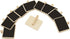 Set 12 of Mini Rectangular Chalkboard Signs with Wooden Clips