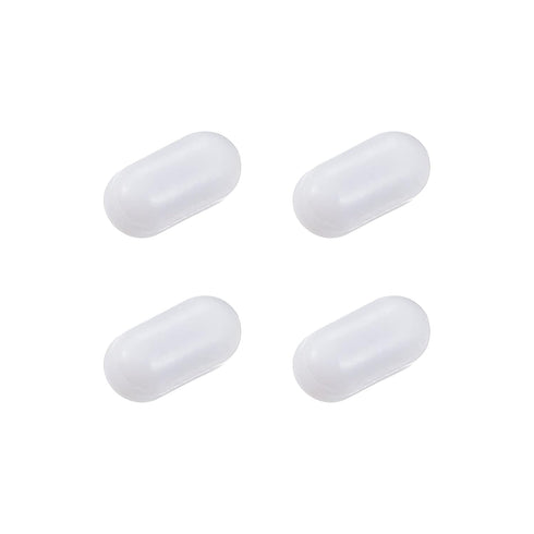 MECCANIXITY Magnetic Stirrer Mixer Stir Bar Rod 10mm (0.39") Cylinder Shape PTFE Coating Magnet, Pack of 4