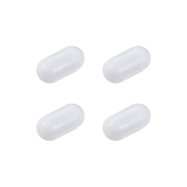 MECCANIXITY Magnetic Stirrer Mixer Stir Bar Rod 10mm (0.39") Cylinder Shape PTFE Coating Magnet, Pack of 4